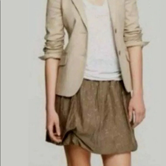 J. Crew fatigue sparkle silk blend bubble skirt 2 - Picture 4 of 9